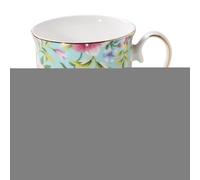 Ceramic Coffee Cup - Handmade Ceramic Mug | Floral Ceramics Tea Mug, Coffee Cup Tea Mugs With Handle 300ml, Floral Porcelain Bone China Teas Mugs | Bright Color And Patterns Large Coffees Cups,