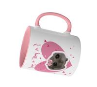 Ceramic Coffee Mug - 400ml Hamster Novelty Cup | Hamster Funny Portable Latte Mug Funny Portable Cups For Birthday Party, Home School Studio Table