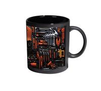 Ceramic Coffee Mug - Toolbox Cup, Artistic Drinkware with Tool Shape Design, Microwave Dishwasher Safe Feature, Beverage Container Accessory Collection, Novelty Mug for Tea Milk Water Juice Home