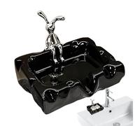 Ceramic Cute Duck Soap Dish - Cute Soap Dish | Ceramic Bunny Large Capacity Decorative | Funny Sponge Holder for Sponge Home Bathroom Sink Kitchen Shower Countertop Bathtub Laundry Rooms