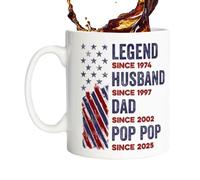 Ceramic Drink Mug, Coffee Cup 330ml, Men’s Beverage Holder with Sturdy Ceramic Material, Comfortable Grip Mug for Hot Cold Drinks Use, Elegant Table Cup with Modern Style, Gift Drinkware for Dad
