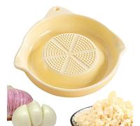 Ceramic Garlic Grater, Kitchen Shredder Gadget, 13.5x13.5cm Onion Grinding Tool with Durable Build, Cooking Accessory, Grater Plate with Easy Use Design, Food Prep Tool for Restaurant Home