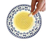 Ceramic Garlic Grater Plate, Manual Ginger Garlic Grinder and Dipping Dish | 12cm ceramic grater with embossed for ginger, garlic, wasabi, vegetables, lemon zest, cheese and chocolate
