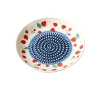 Ceramic Garlic Grater Plate Manual Round Fruit Dish