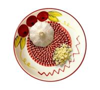 Ceramic Garlic Grater Plate - Non-Slip Food-Grade Grinding Bowl | Hand Grater For Ginger Chocolate Cheese Nuts | Home Cooks, Chefs, Campers, BBQ Enthusiasts, Apartment Kitchen Essential
