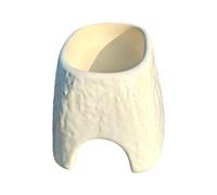 Ceramic Gecko Shelter - Reptile Cave for Indoor Use | 2 in 1 Easy Clean Design, Lizard Snake Spider hideouts, Bearded Dragon Leopard Gecko Home Accessory, Table Counter Cage Organizer for Pets