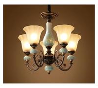 Ceramic Glass Chandelier, Dining Room, Bedroom, Living Room, Luxurious Ambient Light