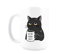 Ceramic Morning Coffee Mug - Daily Drink Cup, 4.63 Inches Hot Beverage with Heat Retention Use, Smooth Glazed Finish, Novelty Drinkware Design, Beverage Container for Office Apartment School Men Women