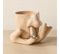 Ceramic Nose Picking Mug, 2 en 1 Tasse en céramique en forme de nez, Tasse à café et soucoupe, Tasse humoristique et Porte-bague Cadeau pour famille et amis