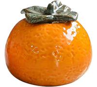 Ceramic Orange Shaped Jar Storage Fruit Shape Tank Simulation Tea Canister Porcelain Loose Tea Caddy Storage Jar Food Containers for Home Decor Nice processing