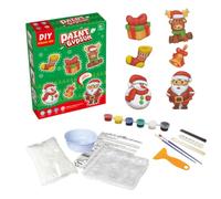 Ceramic Painting Kit - Plaster Paint Set, DIY Art Kit, Creative Craft Activity, 8.66x7.09x1.97 inches Educational Hand Painting Kits | Paint Your Own Ceramics, Birthday Party Craft for Kids Creative