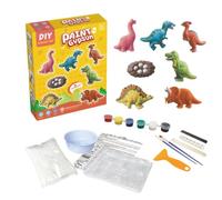 Ceramic Painting Kit - Plaster Paint Set, DIY Art Kit, Creative Craft Activity, 8.66x7.09x1.97 inches Educational Hand Painting Kits | Paint Your Own Ceramics, Birthday Party Craft for Kids Creative