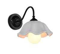 Ceramic Process Wall Sconce Fixture Warm Home Indoor Wall Suspension Lantern Down Light Nordic Bedroom Bedside Wrought Iron Table Lamp Decor Study Living Room Restaurant