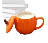 Ceramic Pumpkin Cup - Halloween Autumn Drink Mug, Covered Handle, Festive T | Ceramic Pumpkin Cup - Halloween Autumn Drink Mug, Covered Handle, Festive Tableware | Coffee Tea Beverage Holder, Thanksgivin