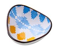 Ceramic Small Dishes - Soy Sauce Dish, Bohemian Appetizer Snack Plates | 3.86x3.86 Inches | Soy Sauce Dish Small Serving Bowls | Bohemian Ceramic Appetizer Plates for Sushi Condiment Party Wedding
