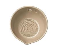 Ceramic Spices Grinder - Garlic and Ginger Grater Dish, Fine Paste Bowl for Kitchen Prep, Handcrafted Tool Set with Textured Teeth, Culinary Processing Aid for Mincing, Crushing, and Blending