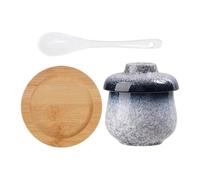 Ceramic Steaming Pot, 250ml Leakproof Soup Noodle Bowl, Compact Design Kitchen Noodle Bowl Egg Custard Maker for Vegetable, Dessert, Appetizer, Birds Nest, Home and Cooking