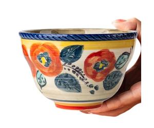 Ceramic Stoneware Mixing Bowl, Ceramic Serving Bowl, 360g Safe Rice Bowls for Kitchen Soup Cereal Food Lunch Dinner Meals Noodle Home Apartment Farmhouse Restaurant Rugged Premium Accessory Necessary