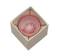 Ceramic Tea Pet Pig Statue, Ceramic Tea Pet Pigs Statue,Little Pig Spit Bubbles Under Bottom, Funny Tea Cup Decor for Tea Table or Home Decor (A*Pig + Teacup)