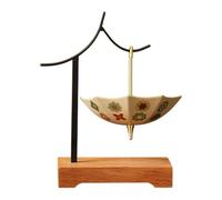 Ceramic Tea Strainer Umbrella Shaped Ceramic Colander Sifter With Hook | Tea Steeper For Kitchen Boiling Brewing Sink Beach Office Home Travel Ceramic Tea Strainers Colander Maker Sifter