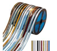 Ceramic Tile Gap Tape Self Adhesive Caulk Strip, Waterproof Peel and Stick Sealing Tape for Bathtub Sink Toilet Wall Edge (Noble Gold,Triangular type/15mm*5m)