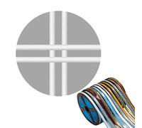 Ceramic Tile Mildewproof Gap Tape,Self-adhesive Ceramic Tile Gap Tape,Peel and Stick Flexible Trim Self Adhesive Caulk Strip for Sink Kitchen Bathroom Wall Floor 6M*8MM (White)