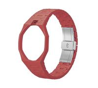Ceramic Watch Case Strap for Swatch X APRoyal Pop Full Wrap | Soft Watchband Bracelet Quick Release Octagonal Design for Daily Commute Gym Workout Outdoors Activities
