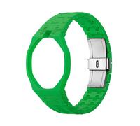 Ceramic Watch Case Strap for Swatch X APRoyal Pop Full Wrap | Soft Watchband Bracelet Quick Release Octagonal Design for Daily Commute Gym Workout Outdoors Activities
