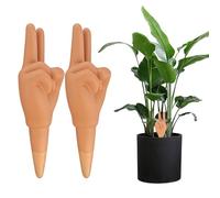 Ceramic Watering Spikes, Automatic Plant Irrigator System, 6.3x1.9 Inches Water Spikes with Adjustable Flow, Clay Garden Waterer, Plant Hydrator with Simple Design, Plants Care for Indoor Outdoor