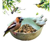 Ceramics Mangeur à oiseaux - Bac à fruits fine pour oiseaux, décoration de jardin | vestro d'alimentation pour oiseaux sauvages en céramique pour utilisation de jardin en plein air, alimentation
