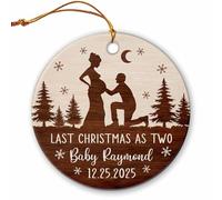 Céramique À Suspendre Dernier comme Deux Ornement en Céramique Pendentif Ornements d'arbre De Noël Esthétique Pendentifs Décoration pour Enfant Maison Home Decor 7.3Cm