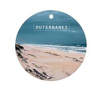 Céramique À Suspendre Les Outer Banks. Rond Arbre De Noël Ornements Esthétique Pendentifs Décoration Vintage Boule De Noëls pour Fête Enfant Maison 7.3CM