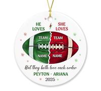 Céramique À Suspendre mais Ils Aiment Tous Les Deux Chaque Commande Ornement en Céramique Pendentif Ornements d'arbre De Noël Esthétique Pendentifs Décoration pour Home Decor Enfant Fête 7.3Cm