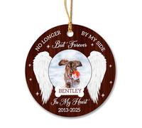 Céramique À Suspendre Plus À Mes Côtés Ornement en Céramique Détachables Décoration d'arbre De Noël Personnalisée Ornements d'arbre De Noël pour Maison Enfant Home Decor