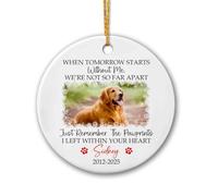 Céramique À Suspendre Quand Demain Commencera sans Moi Ornement en Céramique Personnalisée Décoration d'arbre De Noël Esthétique Pendentifs Décoration pour Enfant Maison Home Decor