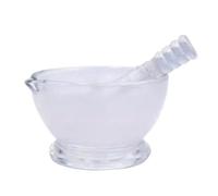 Céramique ail gingembre pestle set, Ensemble de pilons à mortier en verre transparent for ail et épices, 60-90mm(90mm)