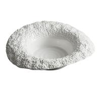 Céramique Assiette à Pâtes Bord Large et Creux, Forme Chapeau, Blanche | Surface Effet Pierre Polie, Centre Profond, Retient les Sauces, Compatible Lave-vaisselle et Chaleur, pour Curry ou Desserts
