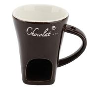 Céramique Ceramics Masilla Chocolate Chocolate Chauffeur de Chauffage pour la Fondue avec Hungal pour les Fêtes de Cuisine Anniversaires - Lave-vaisselle Idéale Idéale 360G (BROWN)