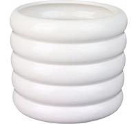 Céramique Cylindre Pot de fleurs 13 cm blanc