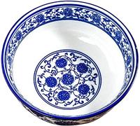 Céramique de qualité supérieure, 2 bols en porcelaine bleue et blanche Bol à soupe asiatique Bol à soupe en céramique Bol à ramen japonais Bol bleu et blanc Bols à nouilles asiatiques Assiette à pâtes
