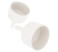 Céramique Entonnoir de Büchner pour Filtration 2 Pièces Blanche | Réutilisable, Nettoyage Facile, Bouche Biseautée, Usage pour Mélanges et Liquides, Techniciens