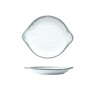 Céramique fraîche sous glaçure vaisselle maison exquise personnalité chaleur -25,4 cm oreilles cercle peu profond.