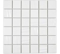 Céramique Mosaïque Blanc Carreau Brillant Mur Cuisine Bain Douche/1 Mat /