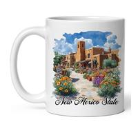Céramique Mug Prénom État du Nouveau-Mexique Rétro Mug Collègue 330ML pour Famille,Lecture,Saint-Valentin,Collection