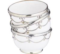 Céramique orientale Coupe à fingerfood Miranda Blanc Set de 3 pièces