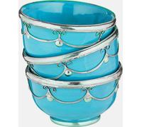 Céramique orientale Coupe à fingerfood Miranda Bleu Set de 3 pièces