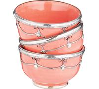 Céramique orientale Coupe à fingerfood Miranda Rosa Set de 3 pièces