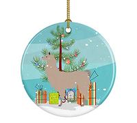 Céramique Ornements De Noël, Céramique à Suspendre, Lama Sarcelle, Ornement Noel, avec Ficelle