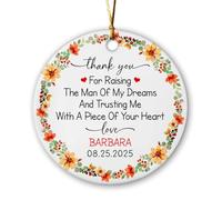 Céramique Ornements De Noël, Un Avenir dans Le Droit, Élever l'homme De Mes Rêves Décoration en Céramique Ornement Noel avec Ficelle 7.3Cm