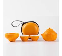 Céramique Portable Home Tour Tea Set Momening One Pot et Trois Tasses